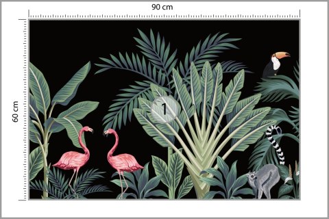 Fototapeta Egzotyczne Zwierzęta Wśród Palm