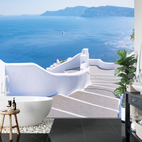 Fototapeta Greckie Schody Na Plażę