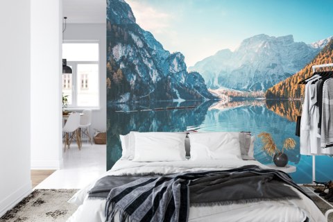 Fototapeta Jezioro Lago Di Braies We Włoszech