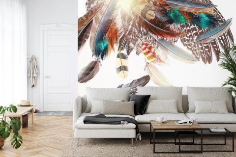 Fototapeta Piórka W Stylu Boho