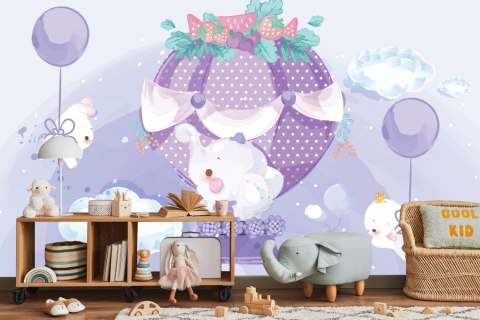 Fototapeta Bajkowe Zwierzątka Z Balonikami