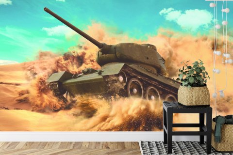 Fototapeta Czołg Bojowy Na Pustyni