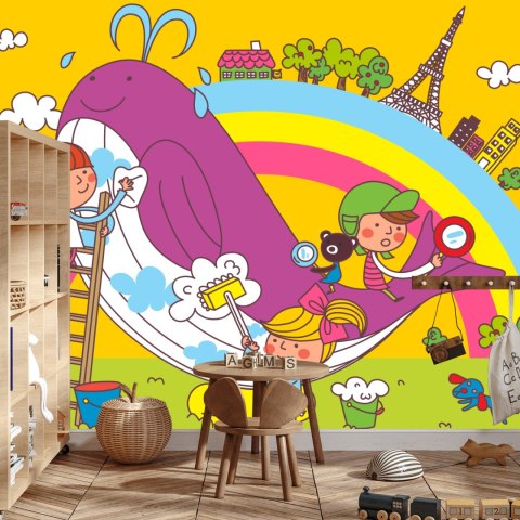 Fototapeta Dla Dzieci - Dzieci I Wieloryb