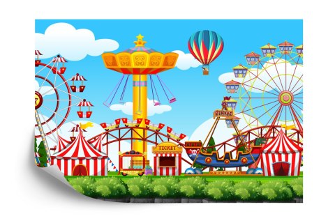 Fototapeta Dla Dzieci - Wesołe Miasteczko 60X90