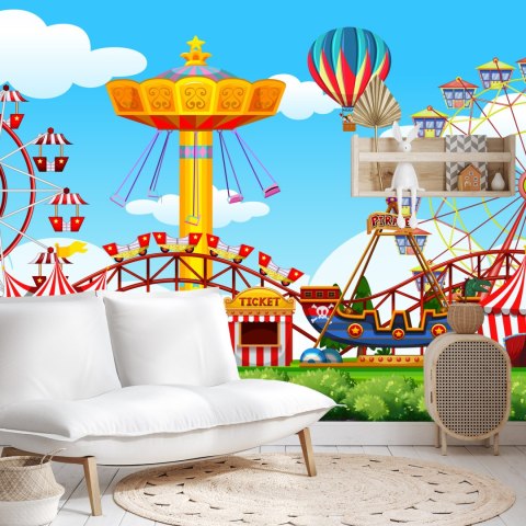 Fototapeta Dla Dzieci - Wesołe Miasteczko 60X90