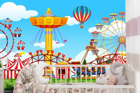 Fototapeta Dla Dzieci - Wesołe Miasteczko 60X90