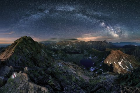 Fototapeta Droga Mleczna Nad Tatrami