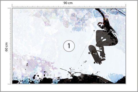 Fototapeta Skateboarding W Stylu Graficznym