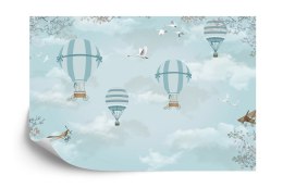 Fototapeta Balony I Samoloty Retro