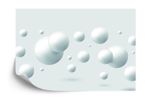 Fototapeta Białe Duże I Małe Kule