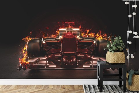 Fototapeta Płonący Bolid F1