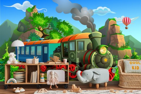 Fototapeta Pociąg I Krajobraz