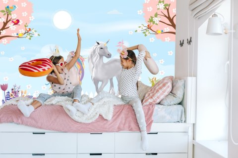 Fototapeta Szare Jednorożce Na Łące