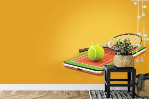 Fototapeta Tenis Na Smartfonie