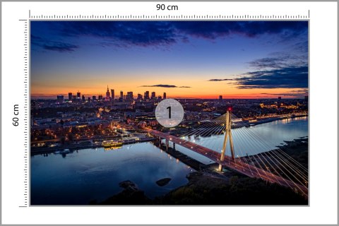 Fototapeta Warszawa Z Lotu Ptaka