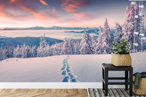 Fototapeta Zima W Górach