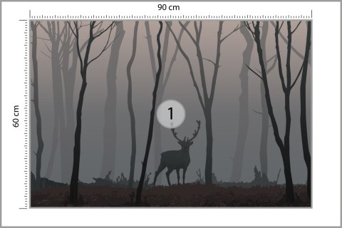 Fototapeta Jeleń W Lesie