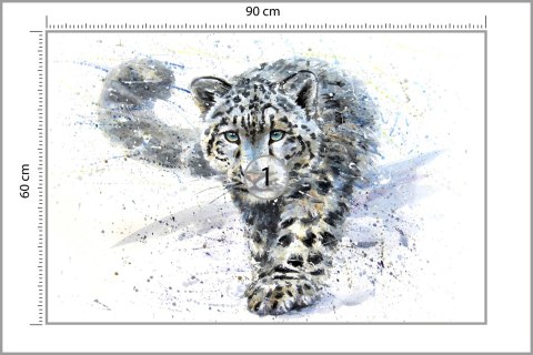 Fototapeta Lampart Śnieżny