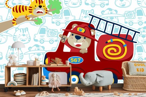 Fototapeta Miś Strażak