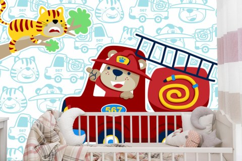 Fototapeta Miś Strażak