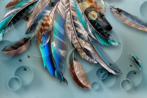 Fototapeta Wzorzyste Pióra