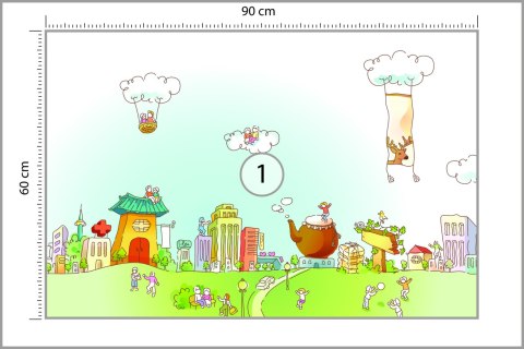 Fototapeta Dla Dzieci - Miasteczko