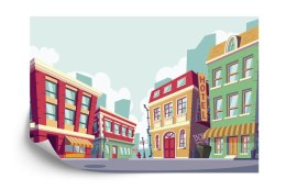 Fototapeta Dla Dzieci - Miejskie Budynki 60X90