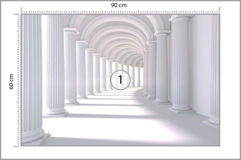 Fototapeta 3D Tunel - Kolumny