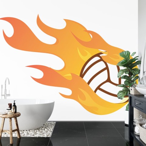 Fototapeta Płonąca Piłka Siatkowa