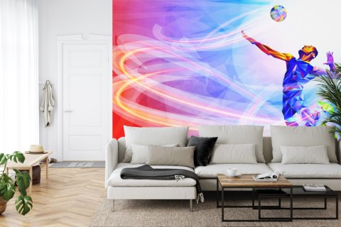 Fototapeta Siatkarz W Abstrakcyjnym Wydaniu