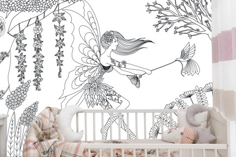 Fototapeta Wróżka I Kwiaty