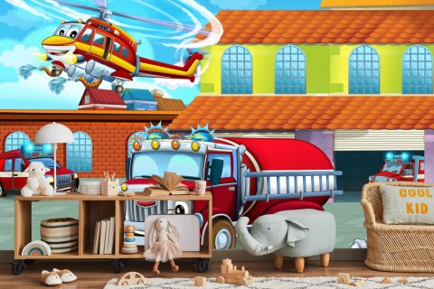 Fototapeta Bajkowa Straż Pożarna