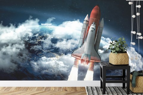 Fototapeta Prom Kosmiczny Opuszczający Ziemię