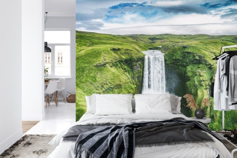 Fototapeta Widok Z Lotu Ptaka Na Wodospad 3D