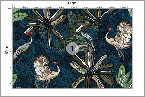 Fototapeta Żurawie Pośród Liści