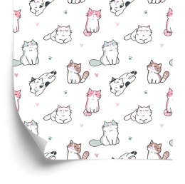 Tapeta Dla Dzieci - Kotki Jak Z Kreskówki