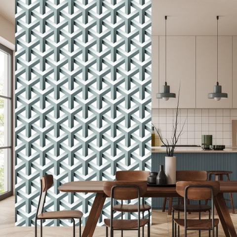 Tapeta Geometryczna, Efekt 3D, Z Głębią, Do Salonu