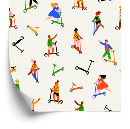 Tapeta Ludzie Na Hulajnogach