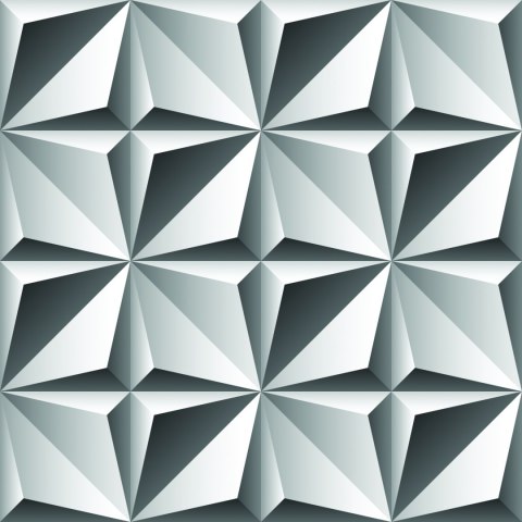 Tapeta Optyczna 3D, Figury Geometryczne, Do Salonu