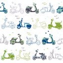Tapeta Skutery Retro