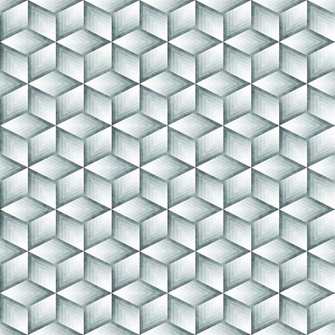Tapeta Sześciany W Odcieniach Szarości - Efekt 3D