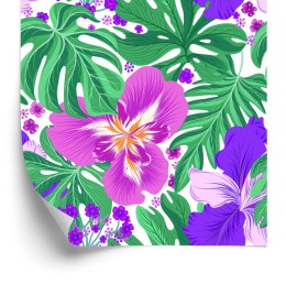 Tapeta Egzotyczne Kwiaty I Liście