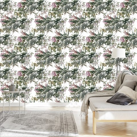 Tapeta Kwiaty Akwarela