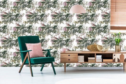 Tapeta Kwiaty Akwarela