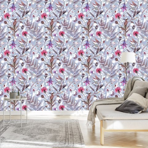 Tapeta Kwiaty Polne Akwarela