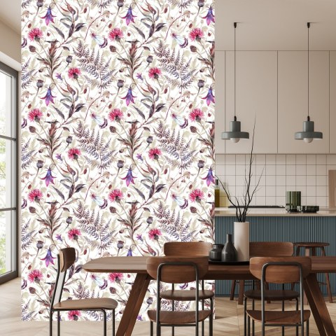 Tapeta Kwiaty Polne Akwarela