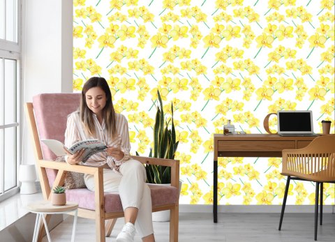 Tapeta Kwiaty Rośliny Storczyki Natura Do Salonu