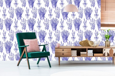 Tapeta Lawenda Rośliny