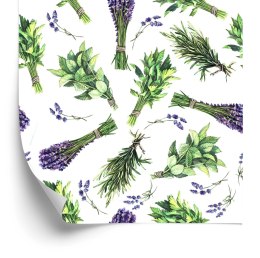 Tapeta Lawenda Zioła