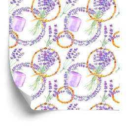 Tapeta Lawendowe Bukiety